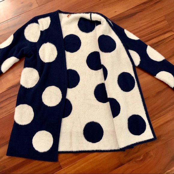 Polka Dot Cardigan Coat - Picture 4 of 7